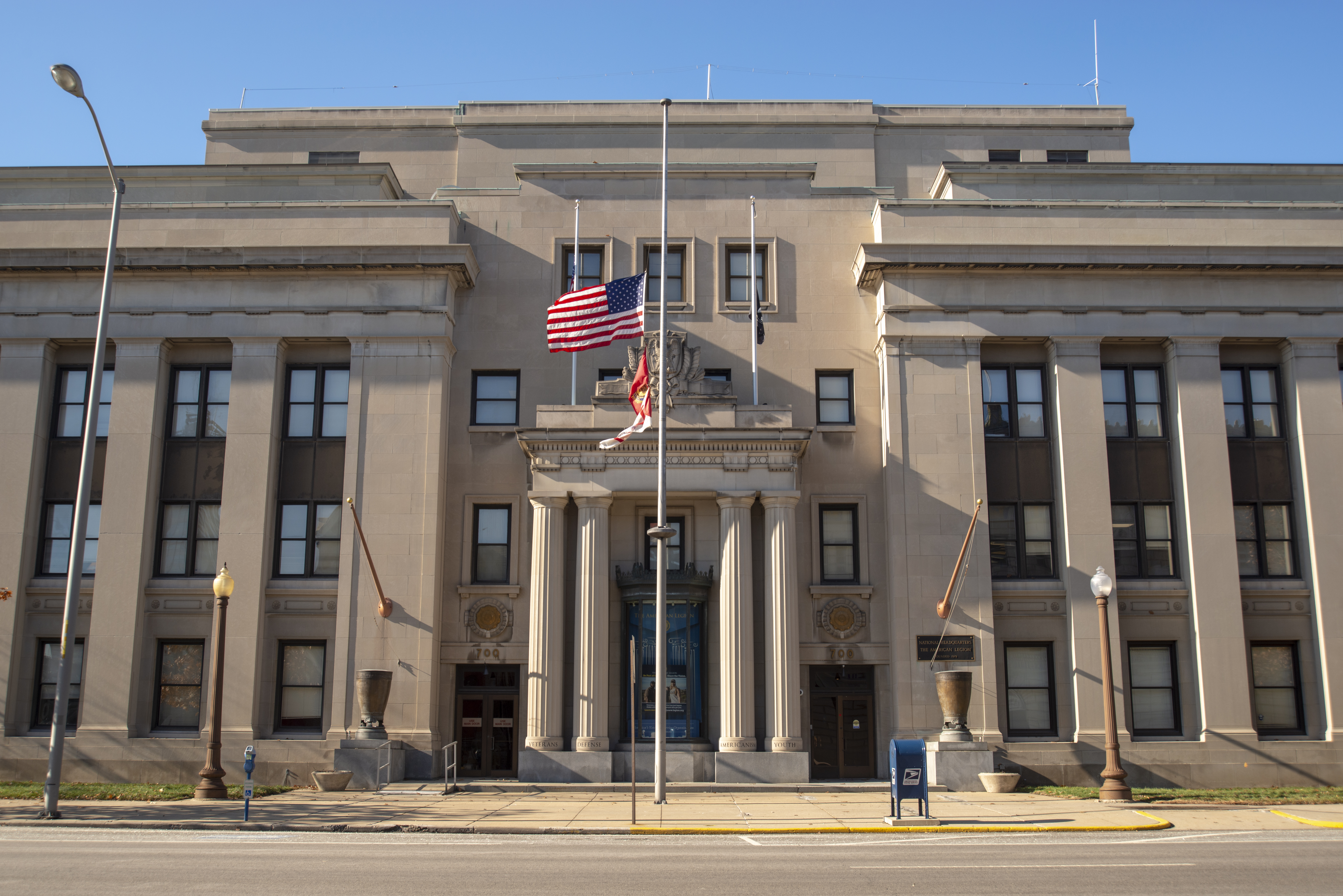 American Legion National Headquarters building located in downtown Indianapolis, Indiana.